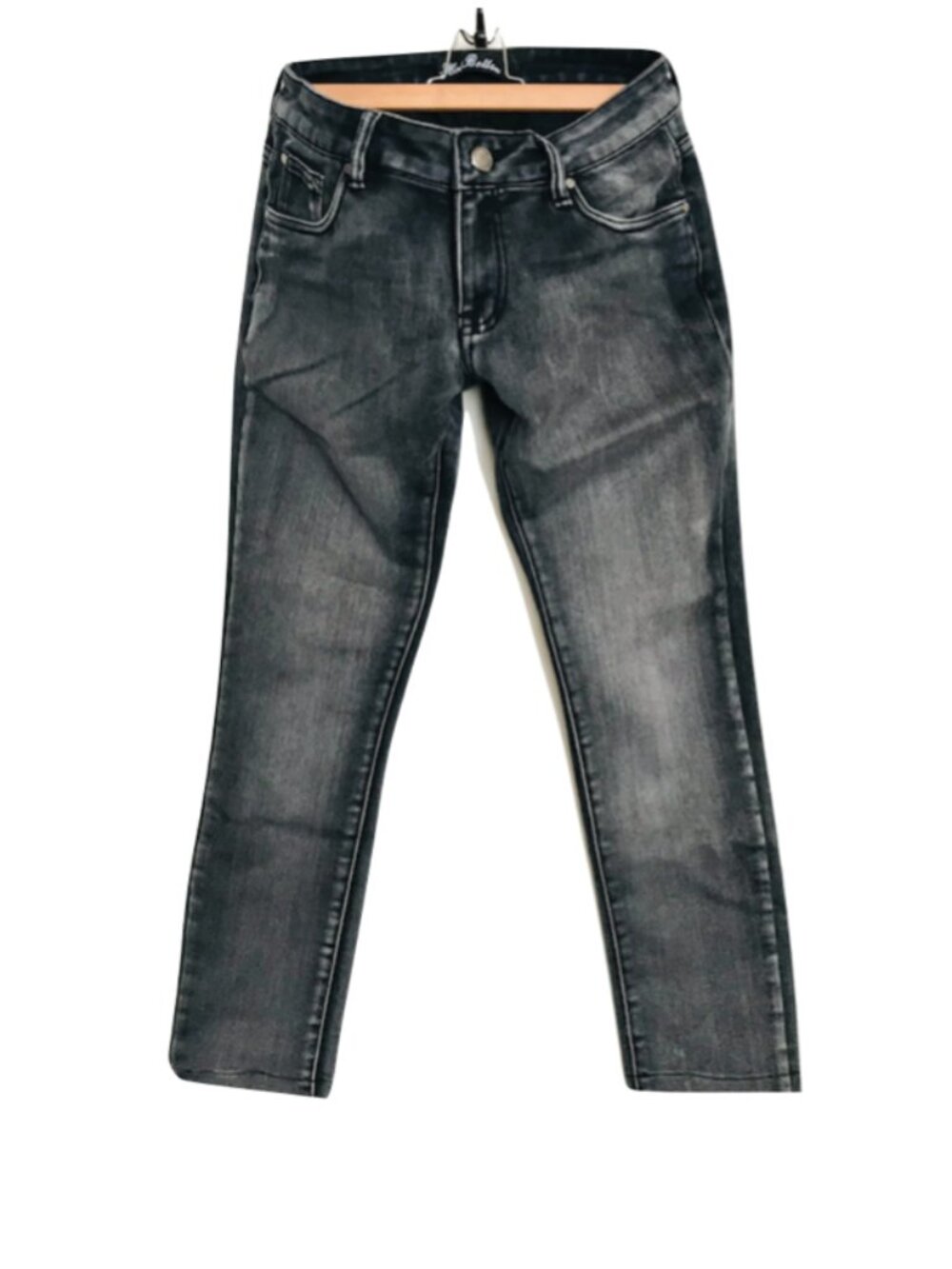Hot Bottom black straight jeans size XL | 12